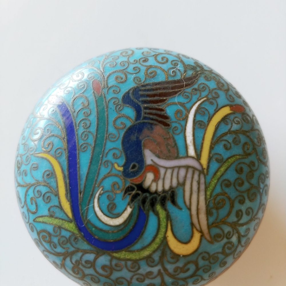Colorful Bird Design Trinket Box
